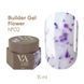 Гель із сухоцвітами VALERI Builder Gel Flower 02, світло-фіолетовий, 15 мл BGVALF02 фото 1