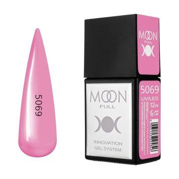 Гель-лак MOON FULL Amazing Color Gel polish №5069 перламутрово-рожевий, 12 мл AMFC5069 фото