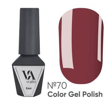 Гель-лак Valeri Color №70 тусклый красно-коричневый, 6 мл GVA70 фото