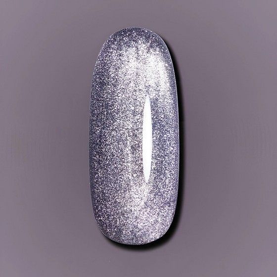 Гель-лак котяче око Dark Gel Polish Cat Eye №01 срібний напівпрозорий світловідбиваючий, 10 мл DCATEYE0110 фото