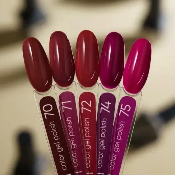 Гель-лак Valeri Color №70 тьмяний червоно-коричневий, 6 мл GVA70 фото