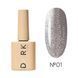 Гель-лак котяче око Dark Gel Polish Cat Eye №01 срібний напівпрозорий світловідбиваючий, 10 мл DCATEYE0110 фото 1