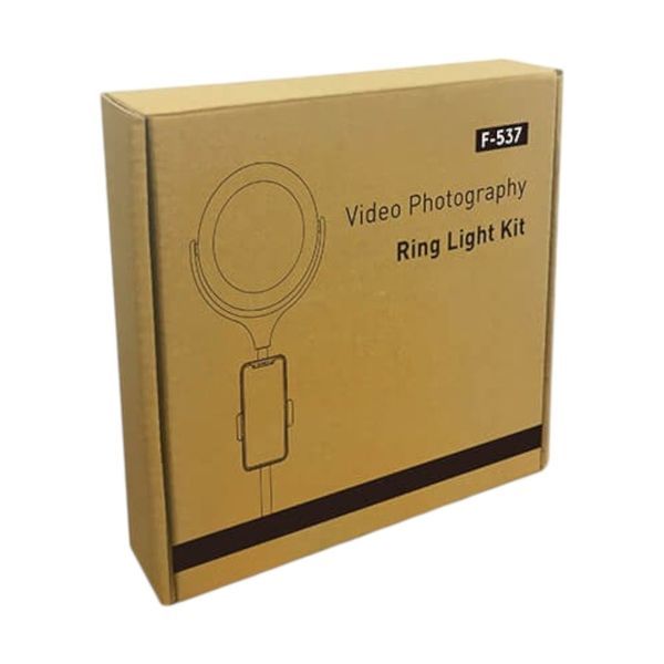 Лампа настільна кільцева Ring Light Kit F-537, біла LED36 фото