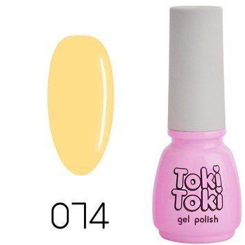 Гель-лак Toki Toki 074, 5 мл, жовтий TT074 фото
