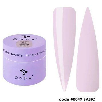 Гель DNKa' Builder Gel Basic 0049, молочно-рожевий 30 мл PD0049B фото