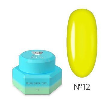 Гель для нарощування YOU ARE CUTE Juicy Gel 12 жовтий, 15 мл YACJG12 фото