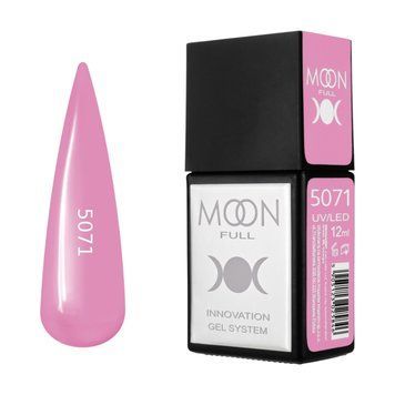 Гель-лак MOON FULL Amazing Color Gel polish №5071 рожевий, 12 мл AMFC5071 фото
