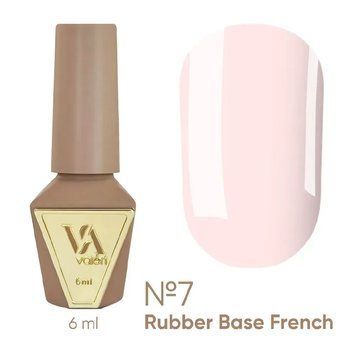 Камуфлююча база Valeri Rubber Base French 07 вершково-рожевий, 6 мл KBV07 фото