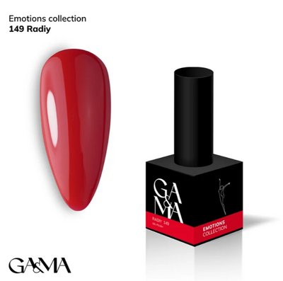 Гель-лак GA&MA Emotions collection (Колекція Емоції) 149 радій, 10 мл GAMA149 фото