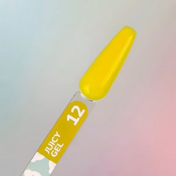 Гель для нарощування YOU ARE CUTE Juicy Gel 12 жовтий, 15 мл YACJG12 фото