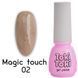 Гель-лак Toki Toki Magic touch MG02, 5 мл, кофейный с золотой поталью