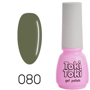 Гель-лак Toki Toki 080, 5 мл, темно-оливковий TT080 фото