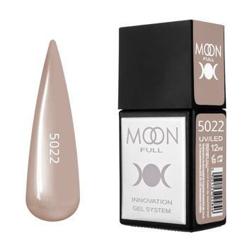 Гель-лак MOON FULL Amazing Color Gel polish №5022 сіро-бежевий, 12 мл AMFC5022 фото