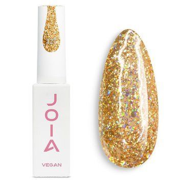 Гель-лак JOIA vegan 127, 6 мл, золотистий з блискітками JV127 фото