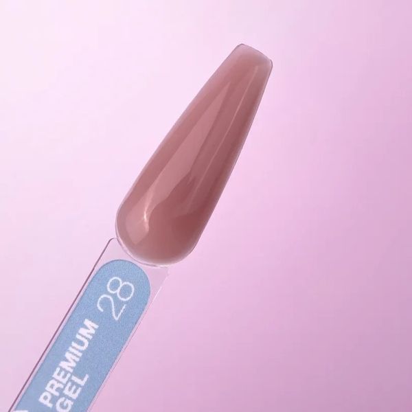 Гель для наращивания LUNAmoon Premium Gel 28 темный нюдовый, 15 мл GPLUNA1528 фото