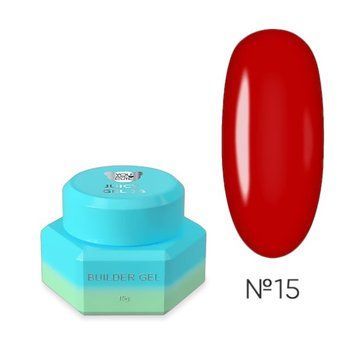 Гель для нарощування YOU ARE CUTE Juicy Gel 14 червоний, 15 мл YACJG15 фото