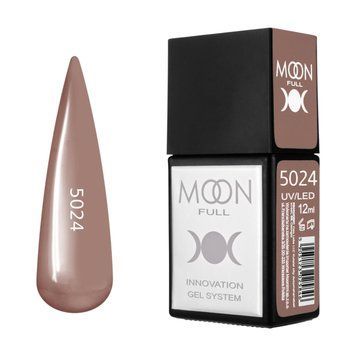 Гель-лак MOON FULL Amazing Color Gel polish №5024 кавовий з молоком, 12 мл AMFC5024 фото