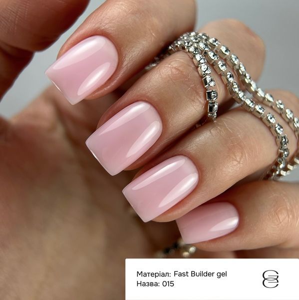 Гель для нарощування GEMELY Fast Builder gel 15 / Фаст Білдер гель 15, холодний рожевий, 15 мл GFBG1515 фото