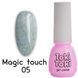 Гель-лак Toki Toki Magic touch MG05, 5 мл, серый с золотой поталью