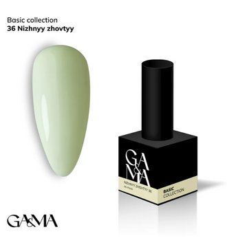 Гель-лак GA&MA Базова колекція 036 ніжний жовтий, 10 мл GAMA36 фото