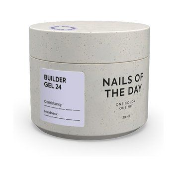 Гель для нарощування NAILS OF THE DAY Builder Gel 24 молочний з рожевою вуаллю, 30 мл NDBG24 фото