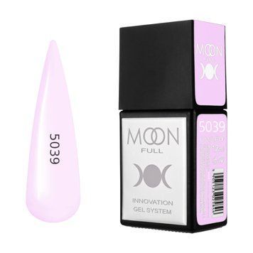 Гель-лак MOON FULL Amazing Color Gel polish №5039 світлий лілово-рожевий, 12 мл AMFC5039 фото