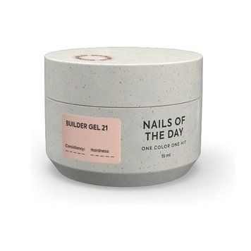 Гель для нарощування NAILS OF THE DAY Builder Gel 21 теплий нюдовий, 15 мл NDBG021 фото
