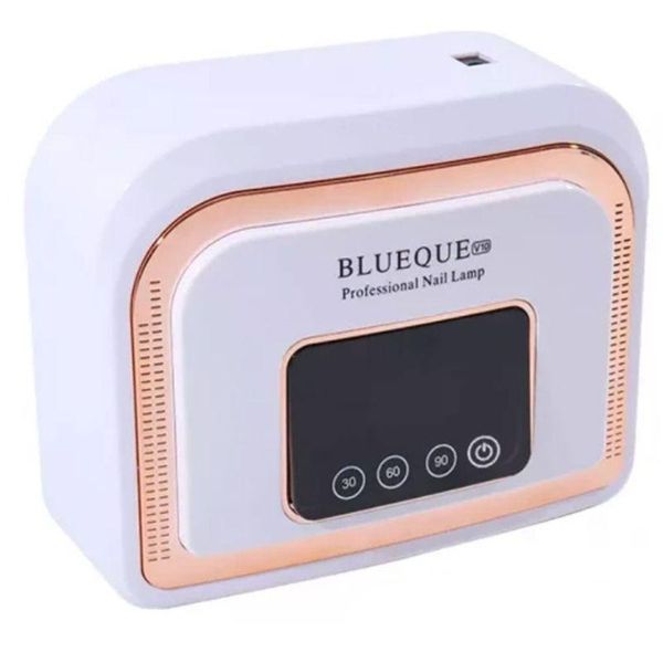 Акумуляторна лампа для манікюру Blueque BQ V10, біла з золотом, 120 Вт LM32 фото
