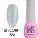 Гель-лак Toki Toki Unicorn UN06, 5 мл, ніжно-блакитний із золотистими блискітками TTUN06 фото 1