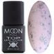 Матовый топ для ногтей без липкого слоя MOON FULL SILVER MAT, серебряная поталь, 8 мл