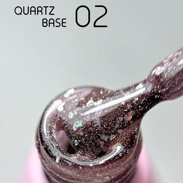 Камуфлирующая база Toki-Toki Quartz Base 02, бежевая с блестками, 5 мл KBTTQB02 фото