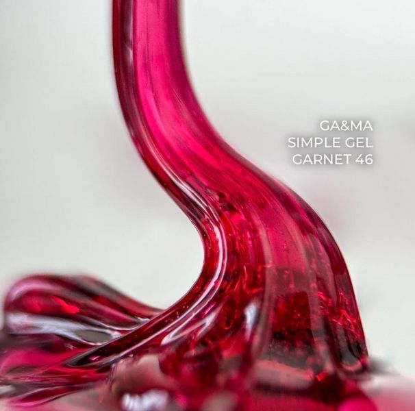 Гель GA&MA Simple Gel Витражный 046 Garnet, 15 мл GGASI4615 фото