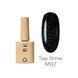 Камуфлирующий топ для ногтей DARK Shine Top №2, прозрачный с голографическими блестками, 10 мл DShineTop2 фото 1