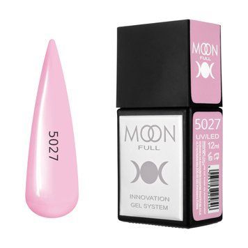 Гель-лак MOON FULL Amazing Color Gel polish №5027 пудрово-рожевий, 12 мл AMFC5027 фото
