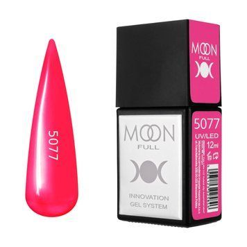 Гель-лак MOON FULL Amazing Color Gel polish №5077 червоно-малиновий, 12 мл AMFC5077 фото