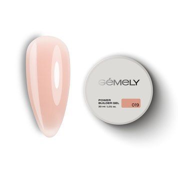 Гель для наращивания GEMELY Power Builder gel 019 | Павер Билдер Гель 019 телесно-карамельный, 30 мл GPBG1930 фото