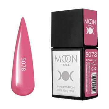 Гель-лак MOON FULL Amazing Color Gel polish №5078 темно-рожевий, 12 мл AMFC5078 фото