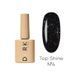 Камуфлирующий топ для ногтей DARK Shine Top №4, прозрачный с синими блестками, 10 мл DShineTop4 фото 1