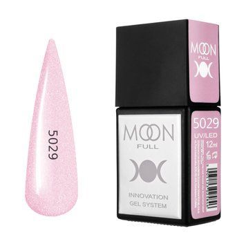 Гель-лак MOON FULL Amazing Color Gel polish №5029 рожевий з шиммером, 12 мл AMFC5029 фото