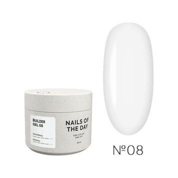Гель для нарощування NAILSOFTHEDAY Builder Gel 08 молочний, 30 мл NDBG08 фото