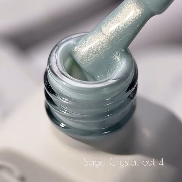 Гель-лак Saga Professional Crystal Cat 04 светло-зеленый, 10 мл SGCC04 фото