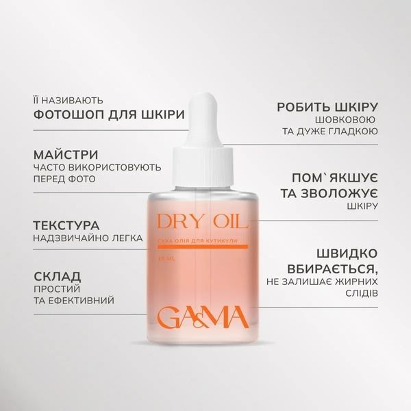 Суха олійка для кутикули GA&MA Папайя-лічі з шимером, 15 мл SOGAMA03 фото