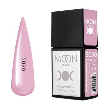 Гель-лак MOON FULL Amazing Color Gel polish №5030 бежево-рожевий, 12 мл AMFC5030 фото