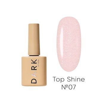Камуфлюючий топ для нігтів DARK Shine Top №7, рожевий з блискітками, 10 мл DShineTop7 фото