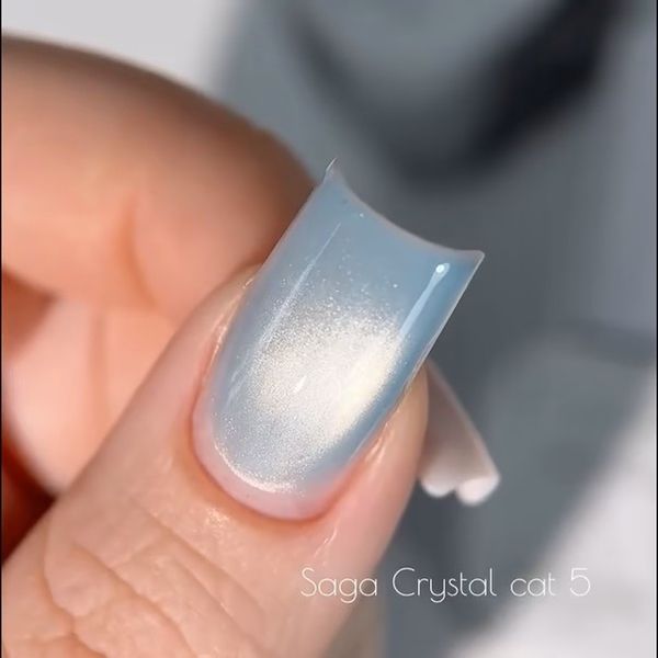 Гель-лак Saga Professional Crystal Cat 05 синий, 10 мл SGCC05 фото