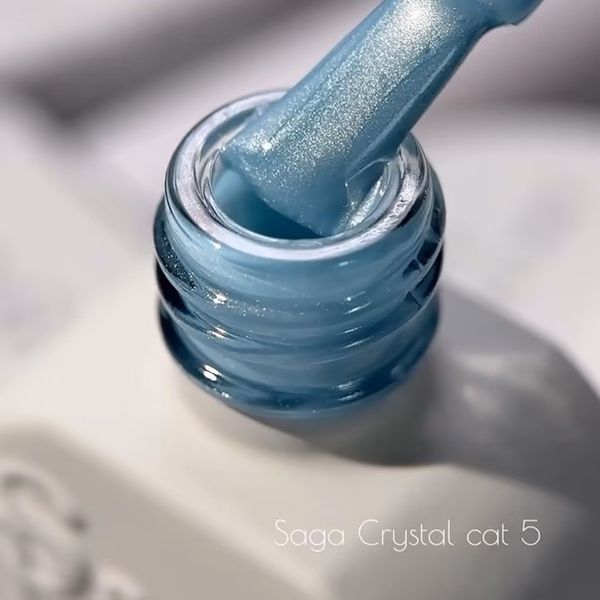 Гель-лак Saga Professional Crystal Cat 05 синий, 10 мл SGCC05 фото