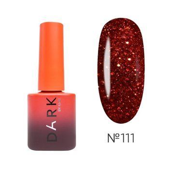 Гель-лак Dark Gel Polish №111 красный с блестками, 6 мл DGP11106 фото