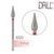 Фреза алмазная DRILL ME №650 Капля 3.9 мм, красная насечка DRILLME650 фото