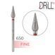 Фреза алмазная DRILL ME №650 Капля 3.9 мм, красная насечка DRILLME650 фото 1