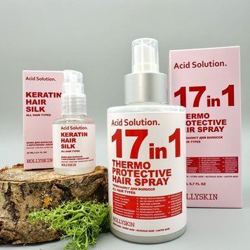 Набір для волосся HOLLYSKIN 2 в 1 з кислотами та кератином Acid Solution NKOSHS05 фото